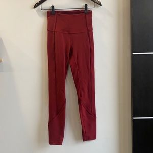 Lululemon Red Leggings